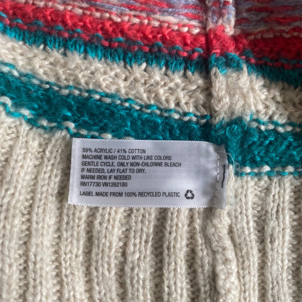 Mossimo Supply Co. Women’s Multicolored Long Sleeve Cardigan Size M - Picture 7 of 13